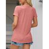 imageATHMILE T Shirts Short Sleeve Scoop Neck Tees for Women Fashion Tops Trendy Casual Summer Outfits Clothes 2025Lightpink
