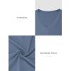 imageATHMILE Womens Deep V Neck Short Sleeve Slim Fit T Shirt Tops TeeHazeblue