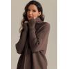 imageATHMILE Womens Oversized Turtleneck Sweaters Fall Fashion Outfits Batwing Sleeve Ribbed Tunic Winter Clothes 2025Nutmeg