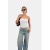 imageATHMILE Womens Tube Tops Strapless Crop Tops Basic Backless Sleeveless Bandeau Trendy Going Out Cute Summer OutfitsWhite
