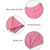 imageWomens Oversize Workout Crop Tops Casual Short Sleeve Drop Shoulder Boxy TShirts Roll Hem Basic Loose Yoga Running TeesPink