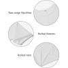 imageWomens Oversize Workout Crop Tops Casual Short Sleeve Drop Shoulder Boxy TShirts Roll Hem Basic Loose Yoga Running TeesWhite