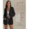 imageATHMILE Cardigan Sweaters for Women Fashion Chunky Cardigans 2025 Fall Outfits Womens Long Sleeve Cable Knit Button CoatsBlack