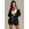 imageATHMILE Cardigan Sweaters for Women Fashion Chunky Cardigans 2025 Fall Outfits Womens Long Sleeve Cable Knit Button CoatsBlack