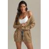 imageATHMILE Cardigan Sweaters for Women Fashion Chunky Cardigans 2025 Fall Outfits Womens Long Sleeve Cable Knit Button CoatsKhaki