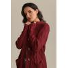 imageATHMILE Cardigan Sweaters for Women Fashion Chunky Cardigans 2025 Fall Outfits Womens Long Sleeve Cable Knit Button CoatsWine Red