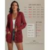 imageATHMILE Cardigan Sweaters for Women Fashion Chunky Cardigans 2025 Fall Outfits Womens Long Sleeve Cable Knit Button CoatsWine Red