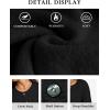 imageATHMILE Fall Long Sleeve Cardigans for Women Sweater Fashion Open Front Winter Button Down Crewneck Loose Knit Jacket 2025Black