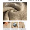 imageATHMILE Fall Long Sleeve Cardigans for Women Sweater Fashion Open Front Winter Button Down Crewneck Loose Knit Jacket 2025Khaki