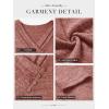 imageATHMILE Long Sleeve Shirts for Women Early Fall Fashion Tops 2025 Casual V Neck Button Blouses Tunic Tops for LeggingsCaramel