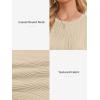 imageATHMILE Long Sleeve Shirts for Women Work Business Casual Dressy Tops Trendy Textured Fitted Spring Fashion Clothes BlouseApricot