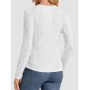 imageATHMILE Long Sleeve Shirts for Women Work Business Casual Dressy Tops Trendy Textured Fitted Spring Fashion Clothes BlouseWhite