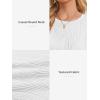 imageATHMILE Long Sleeve Shirts for Women Work Business Casual Dressy Tops Trendy Textured Fitted Spring Fashion Clothes BlouseWhite