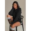 imageATHMILE Oversized Cable Knit Sweaters for Women Fall Fashion Outfits Long Sleeve Loose Crewneck Winter Clothes 2025Black