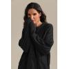 imageATHMILE Oversized Cable Knit Sweaters for Women Fall Fashion Outfits Long Sleeve Loose Crewneck Winter Clothes 2025Black
