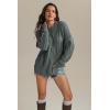 imageATHMILE Oversized Cable Knit Sweaters for Women Fall Fashion Outfits Long Sleeve Loose Crewneck Winter Clothes 2025Grey Blue