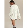imageATHMILE Oversized Cable Knit Sweaters for Women Fall Fashion Outfits Long Sleeve Loose Crewneck Winter Clothes 2025White