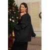 imageATHMILE Oversized Cardigan Sweaters for Women Fall Outfits Chunky Knit Open Front Sweater with PocketsBlack