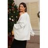 imageATHMILE Oversized Cardigan Sweaters for Women Fall Outfits Chunky Knit Open Front Sweater with PocketsOffwhite