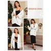 imageATHMILE Oversized Cardigan Sweaters for Women Fall Outfits Chunky Knit Open Front Sweater with PocketsOffwhite