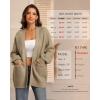 imageATHMILE Oversized Cardigan Sweaters for Women Fall Outfits Chunky Knit Open Front Sweater with PocketsTan