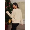 imageATHMILE Oversized Cardigan Sweaters for Women Lightweight Button VNeck Casual Open Front Knit Fall Outfits 2025Apricot