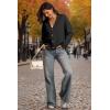 imageATHMILE Oversized Cardigan Sweaters for Women Lightweight Button VNeck Casual Open Front Knit Fall Outfits 2025Black