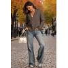 imageATHMILE Oversized Cardigan Sweaters for Women Lightweight Button VNeck Casual Open Front Knit Fall Outfits 2025Nutmeg