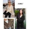 imageATHMILE Oversized Cardigan Sweaters for Women Lightweight Button VNeck Casual Open Front Knit Fall Outfits 2025Striped White