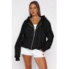 imageATHMILE Oversized Hoodies for Women Fall Sweatshirts Zip Up Hoodie Casual Jackets Y2k Fashion Outfits Winter Clothes 2025Black