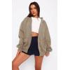 imageATHMILE Oversized Hoodies for Women Fall Sweatshirts Zip Up Hoodie Casual Jackets Y2k Fashion Outfits Winter Clothes 2025Coffeegrey