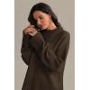 imageATHMILE Sweaters for Women 2025 Fall Fashion Outfits Long Sleeve Loose Casual Crewneck Ribbed Knit Pullover Winter ClothesCoffee
