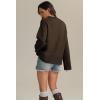 imageATHMILE Sweaters for Women 2025 Fall Fashion Outfits Long Sleeve Loose Casual Crewneck Ribbed Knit Pullover Winter ClothesCoffee