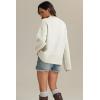 imageATHMILE Sweaters for Women 2025 Fall Fashion Outfits Long Sleeve Loose Casual Crewneck Ribbed Knit Pullover Winter ClothesCream White