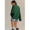 imageATHMILE Sweaters for Women 2025 Fall Fashion Outfits Long Sleeve Loose Casual Crewneck Ribbed Knit Pullover Winter ClothesGreen