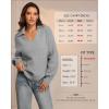 imageATHMILE Sweaters for Women Fall Outfits 2025 Fashion Oversized V Neck Lapel Collar Knit Polo Shirts Pullover Sweater TopsLight Brown