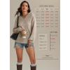 imageATHMILE Sweaters for Women Fall Outfits Oversized Long Sleeve V Neck Crochet Sweaters Lightweight Knit Pullover JumperBrown