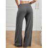 imageATHMILE Sweatpants Women Fall Outfits Wide Leg Baggy Pants HighWaisted Drawstring Sweat Pants Fashion Joggers with PocketBlack