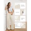 imageATHMILE Sweatpants Women Fall Outfits Wide Leg Baggy Pants HighWaisted Drawstring Sweat Pants Fashion Joggers with PocketOatmeal