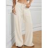imageATHMILE Sweatpants Women Fall Outfits Wide Leg Baggy Pants HighWaisted Drawstring Sweat Pants Fashion Joggers with PocketOatmeal