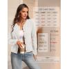 imageATHMILE Women Striped Cardigan Sweaters Button Down Cropped Fall Fashion Outfits Winter Clothes Knit Lady Jackets Coat 2025White
