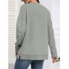 imageATHMILE Womens Casual Crew Neck Sweatshirt Loose Soft Long Sleeve Shirts Oversized Pullover Tops Fall OutfitsGrey