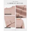 imageATHMILE Womens Casual Crew Neck Sweatshirt Loose Soft Long Sleeve Shirts Oversized Pullover Tops Fall OutfitsPink
