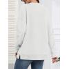 imageATHMILE Womens Casual Crew Neck Sweatshirt Loose Soft Long Sleeve Shirts Oversized Pullover Tops Fall OutfitsWhite