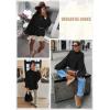 imageATHMILE Womens Fall Fashion Oversized Sweaters Chunky Knit Mock Neck Long Sleeve Casual Trendy Pullover Winter Clothes 2025Black