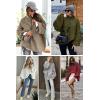 imageATHMILE Womens Fall Fashion Oversized Sweaters Chunky Knit Mock Neck Long Sleeve Casual Trendy Pullover Winter Clothes 2025Light Grey