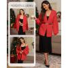 imageATHMILE Womens Fall Oversized Cardigan Sweaters Long Lantern Sleeve Knit Open Front Lightweight Winter Fashion Clothes 2025Red