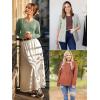 imageATHMILE Womens Long Sleeve Shirts Business Casual Blouse Dressy Fall Spring Basic Outfits Trendy Loose Fit Tunic TopsBlack