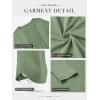 imageATHMILE Womens Long Sleeve Shirts Business Casual Blouse Dressy Fall Spring Basic Outfits Trendy Loose Fit Tunic TopsLight Green