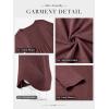 imageATHMILE Womens Long Sleeve Shirts Business Casual Blouse Dressy Fall Spring Basic Outfits Trendy Loose Fit Tunic TopsWine Red